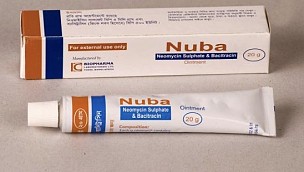 Neomycin Sulphate and Bacitracin USP (20 grms) <em>(Nuba  Ointment 20g)</em>
